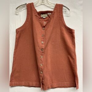 Royal Robbins Terracotta Waffle Knit Tank Gorpcore, Outdoor ,Travel, 100% cotton